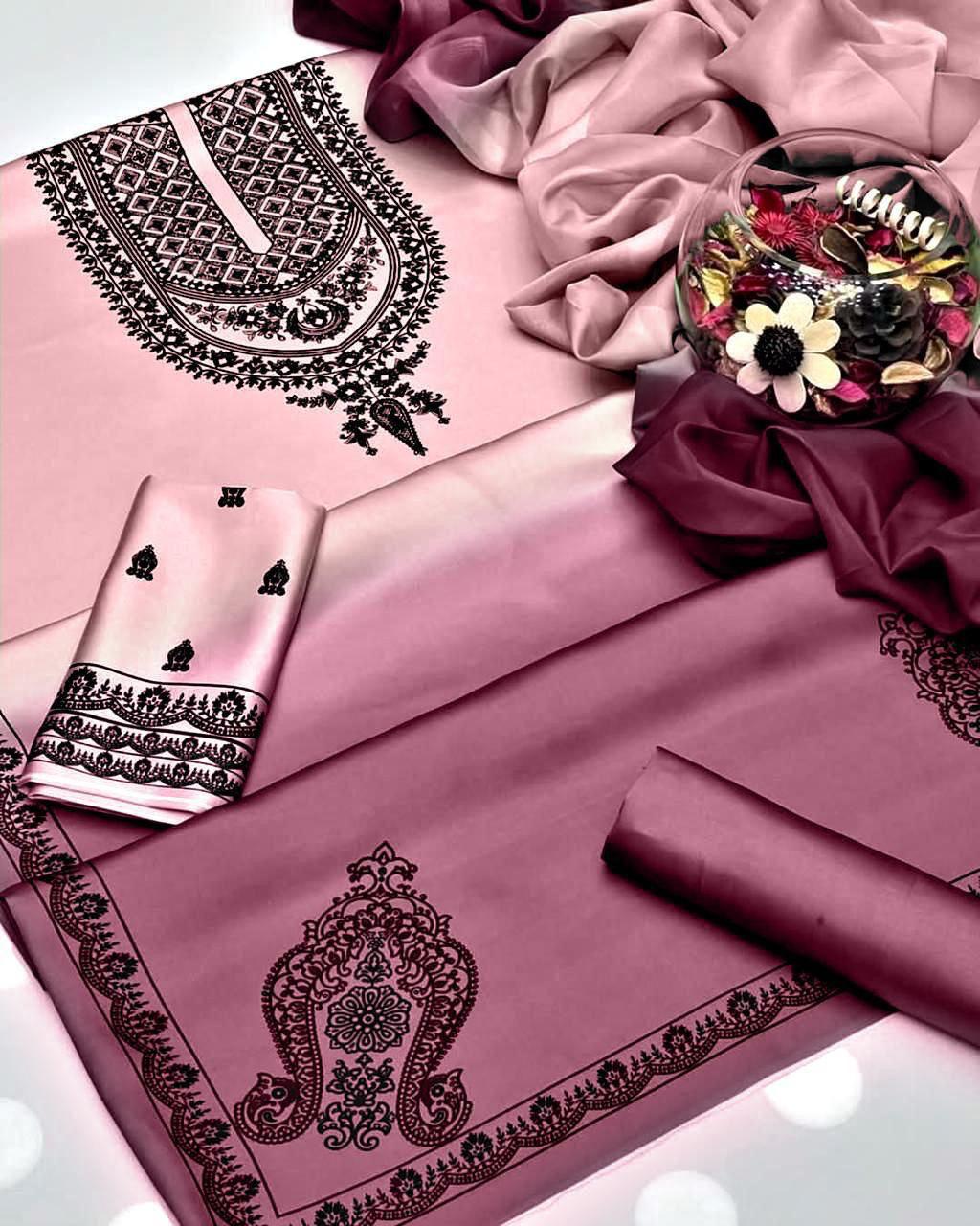 FLORAL SILK 3Pc
