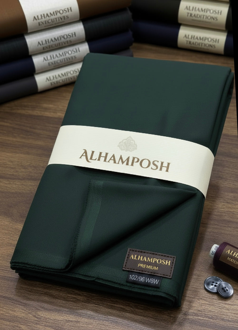 UNSTICHED MENS PREMIUM SUITE ALHAMPOSH SP 
(COMMANDO GREEN )