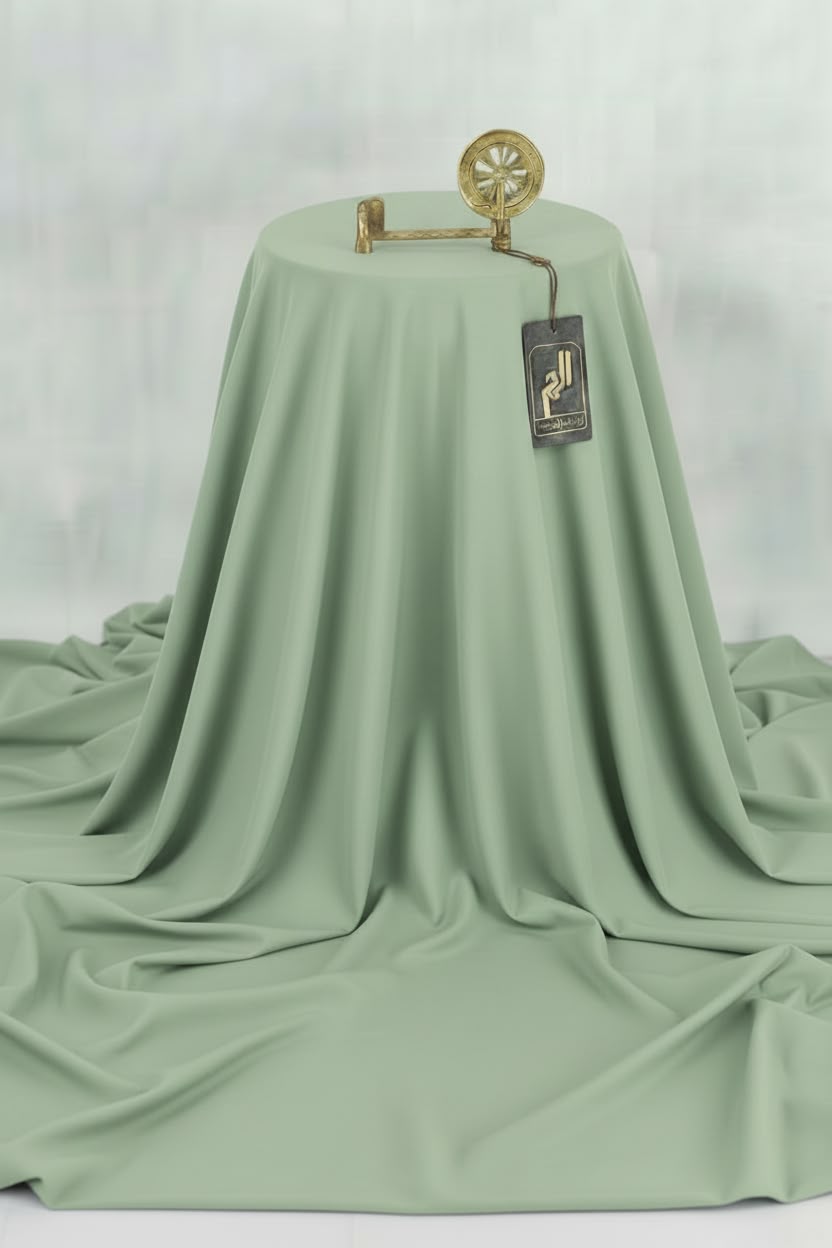 ALHAMPOSH Premium Unstitched Fabric Mint Green
